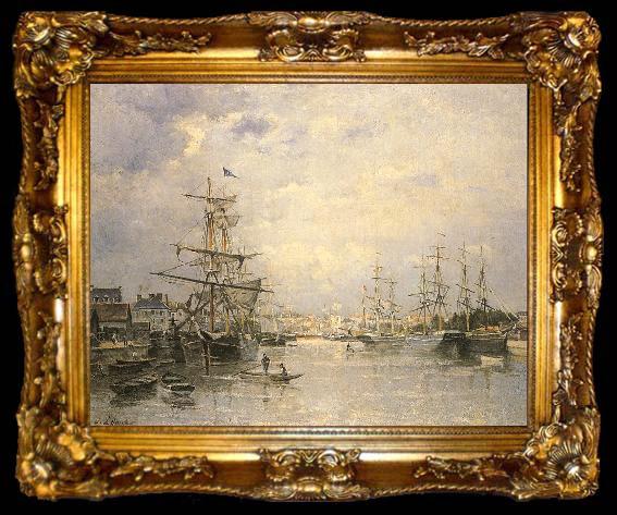 framed  Lepine, Stanislas The Port of Caen, ta009-2